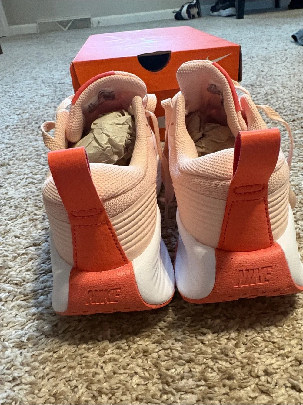 Nike Pink Coral and White Women’s Sneakers